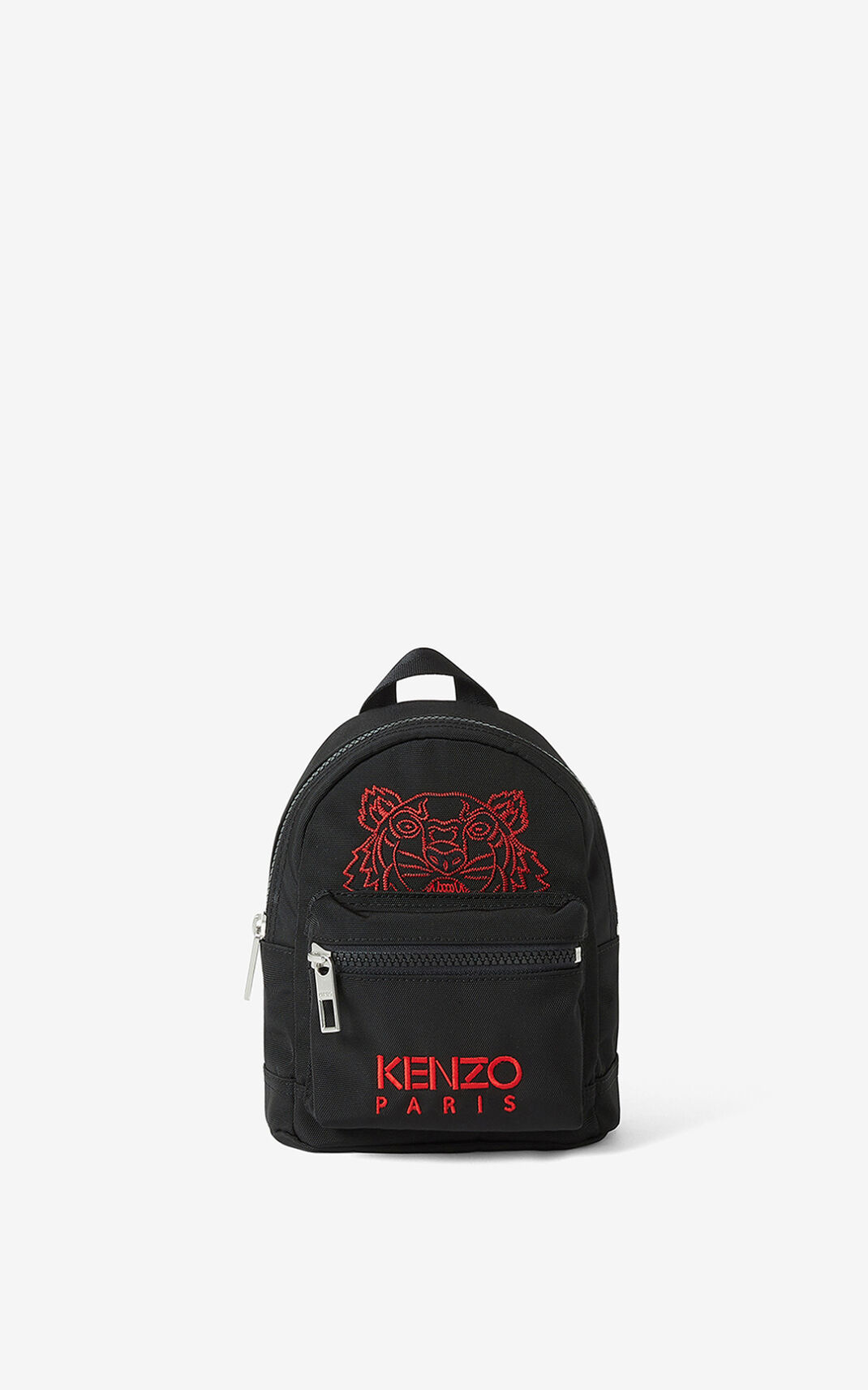Kenzo Kampus Tiger canvas mini Backpack Black For Mens 1345JHMZF
